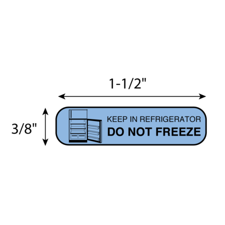 Nevs Keep In Refrigerator Do Not Freeze 3/8" x 1-1/2" PAUX-58